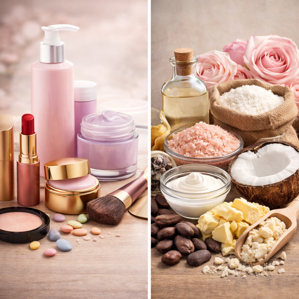 Ilustração analítica para cosméticos